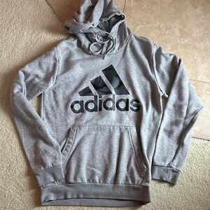 adidas Gray Hoodie with Black Logo